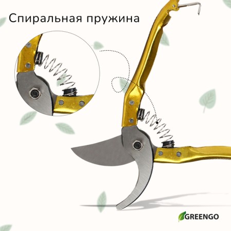 Planning coater, 8 "(20 cm), with metal handles, with a spare spring, Greengo-8