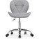 Computer chair Trizor Metal/Eco -leather, Chrome/Gray 53x53x69 cm