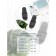 Slippers with a massage effect, open nose, size 38-39, black color