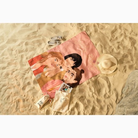 Towel beach Etel Girls Power 96x146 cm, 100% cotton-2