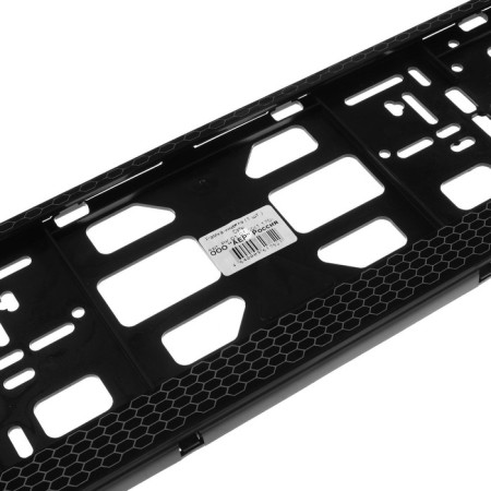 Frame for a car number, book, black, "honeycomb"-3