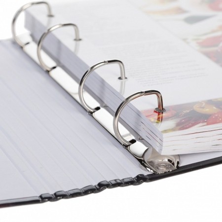 A book for recording culinary recipes A5, 80 sheets on the rings "is always tasty", solid cover, 5 color separators, block 80g/m2, 5 colors-3