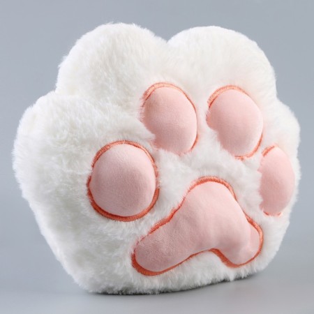 Soft toy "paw", white color-1