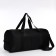 Road bag on lightning, external pocket, shoe detachment, suitcase holder, long belt, black color