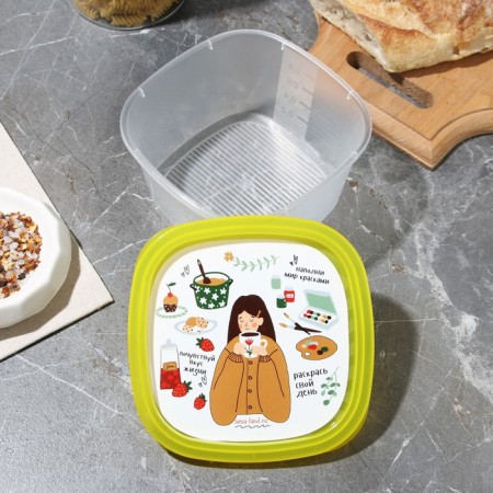 A set of containers "Home comfort", 4 pcs: 230 ml, 500 ml, 900 ml, 1550 ml-7