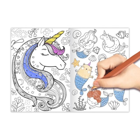 Set of coloring “Funny drawings”, 8 pcs. 12 pp., A5-3