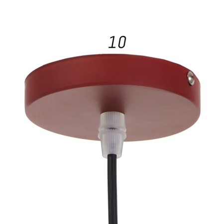 Lamp Bayerlux 1653/1RD E27 40W dark red 25x26x40-135 cm-5