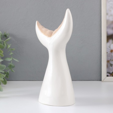 Souvenir Ceramics "Big Tail of the Whale" Sand-white 13.8x8x22.6 cm-3