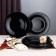 Donest plate Arya Home Globe, 6 pcs, black color