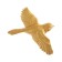 The decoration is wall, plaster panel "birds" 3 pcs, golden