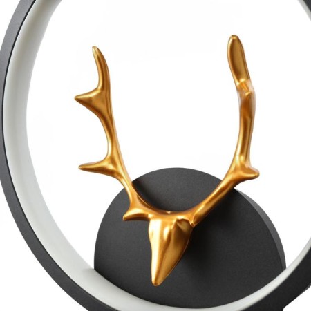 Bra "deer" LED 14W 4000K 24x24 cm black and gold 22x23 cm-4