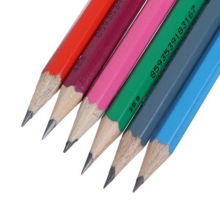 Chernographic pencil Koh-I-Noor, 1380 HB, sharpened, with an eraser-2