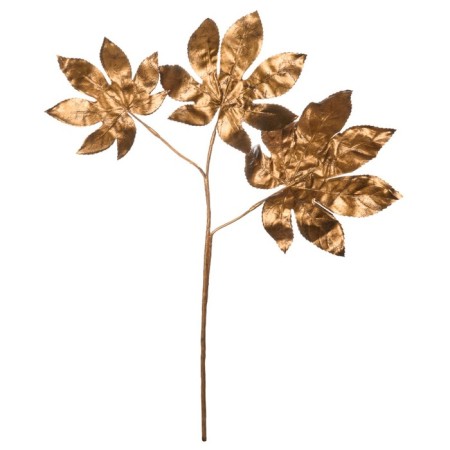Artificial plant "chestnut", height 66 cm, deep copper color