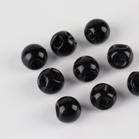 A set of buttons on the midnight "Balls", d = 10 mm, 10 pcs, black color