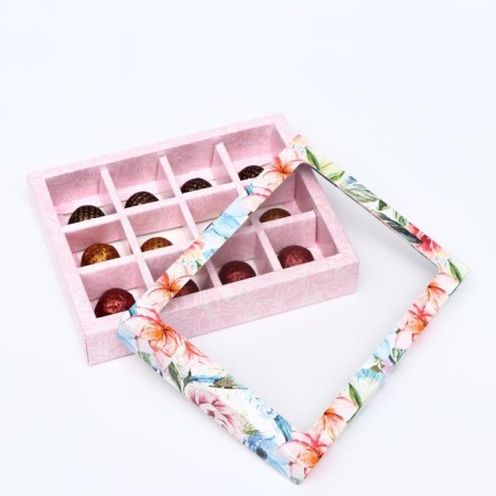 Box for sweets, 12 pcs, "Summer Bouquet", 19 x 15 x 3.6 cm-1