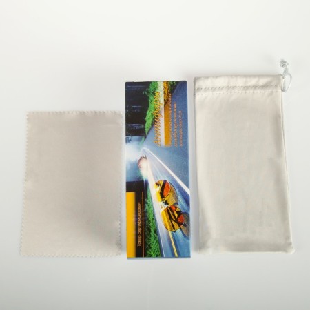 Antifara glasses, gold / equipment: cover and napkin-3