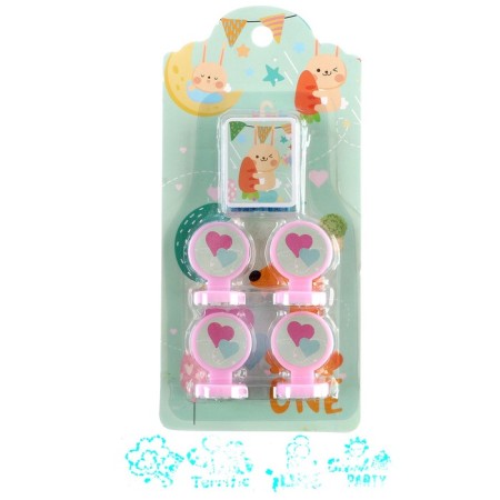 Printing color "bunny", set 4 pcs., Stamping pillow