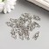 Decor for creativity Metal "Love with heart" silver 1.4x0.8 cm