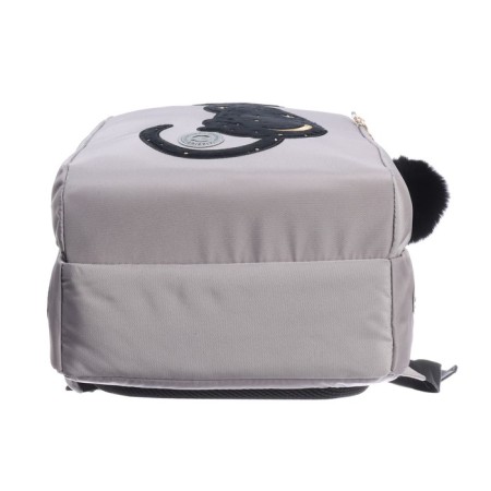 School backpack, 39 x 26 x 17 cm, Grizzly, ergonomic back, gray-6