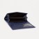 Women's wallet on the button, blue color