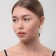Earrings Assorted Tanzania Purvapers Ovals, white color in gold