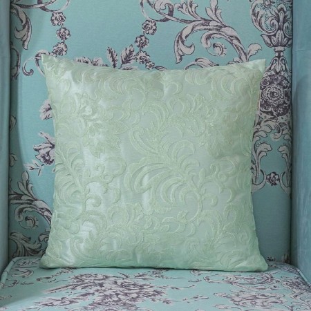 Decorative pillowcase "Luanna", size 45x45 cm, emerald color