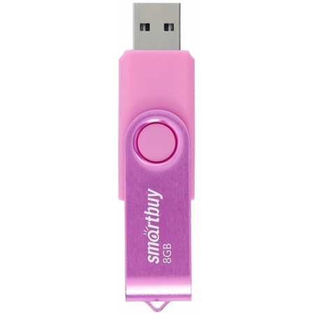 Flash drive Smartbuy Twist, 8 GB, USB 2.0, th Up 25 MB/s, PBU up to 15 Mb/s, pink-1