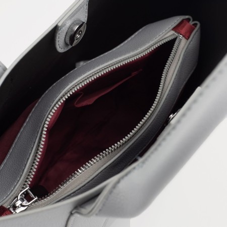 Bag Women's Tout with zipper, gray color-2