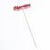 Topper with "Mommy" decor, red 13x3.6 cm