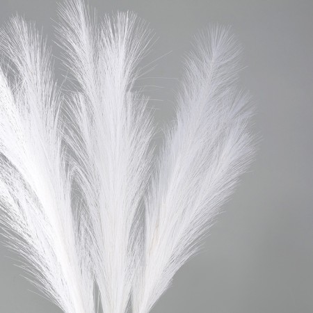 Pampas artificial grass, height 70 cm, 6 brushes, white color-1