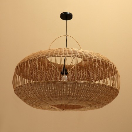 Ceiling Lamp from the rattan "Pearl", 1 × 120 W, E27, 80 × 80 × 40 cm-1