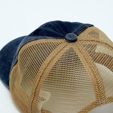 Baby cap for a boy with a Never, jeans, rr, 52-54 5-7 years-6