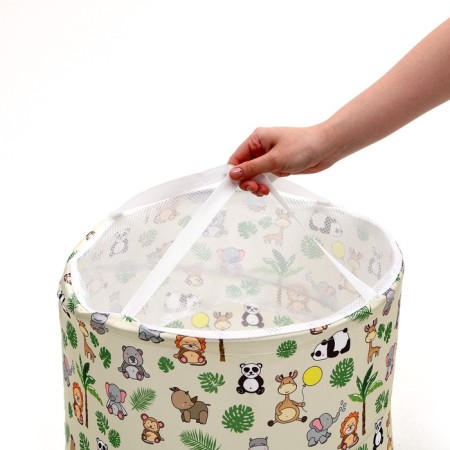Basket for storing toys "Beasts", 50 x 40 cm, beige-6