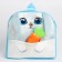 Baby backpack for a girl "Bunny" with carrots