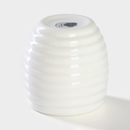 Porcelain capacity for honey with a spoon Bellatenero, 300 ml, white color-4