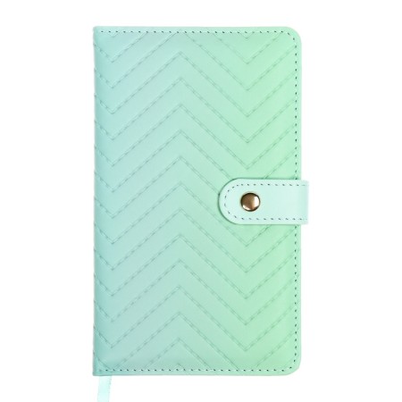 PROVING NACKEND, 80 sheets, 100 x 170mm, Devente.elizabeth, solid cover of leatherette with foam, Slocation, Block 70, Green