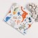 Flanel dinosauric diaper, size 75x120 cm, 170 g/m, cotton 100%