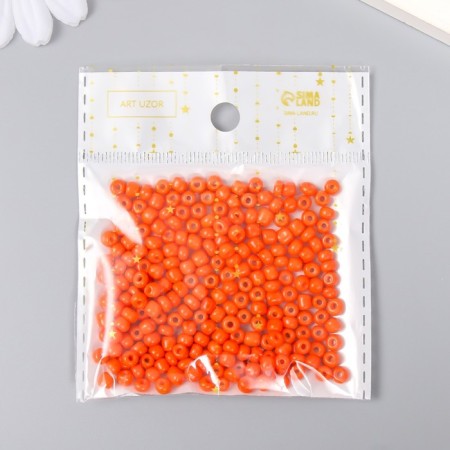 Round beads 6/0 "Orange Neon" 20 g-5