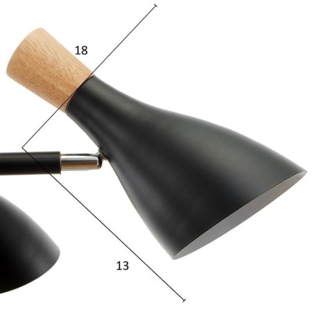 Morocco chandelier 6x40W E27 Black 90x90x58.5 cm Bayerlux-5