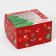 Box for 4 cupcake with the Festive spruce window, 16 x 16 x 10 cm