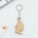 Key keychain, wooden "cat Friday", 3.5 x 6 cm
