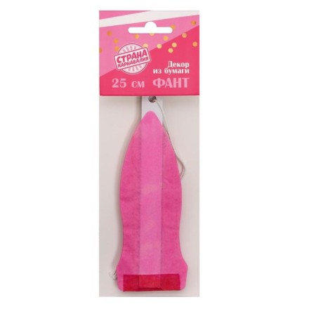 Paper product Decor "Circle", 25 cm, fuchsia color-3