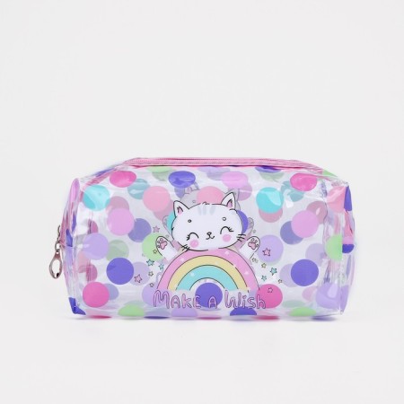 A set of cosmetic bags for the pool, 2 in 1, pink/multi -colored color-2