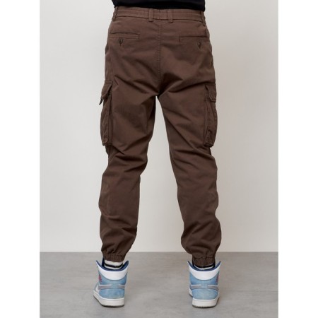Cargo jeans men, size 44, brown color-6