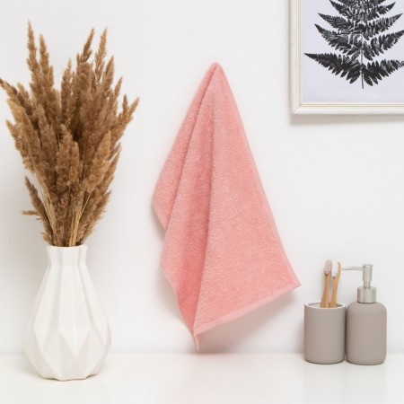 Tainted towel "Ethel" 30*60 cm, col. Pink, 100% cotton, 340 g/m2