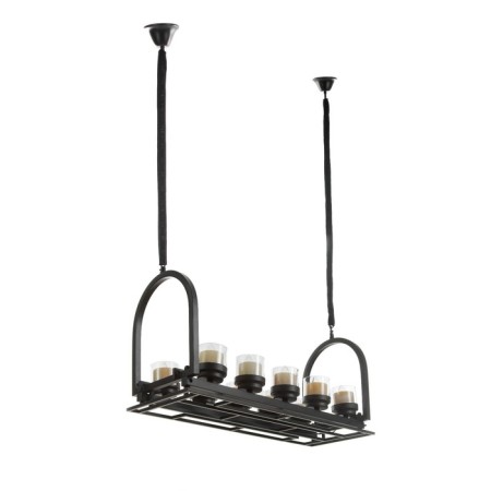 Sommelier chandelier 10he27 40w Black 83x30x40-140cm