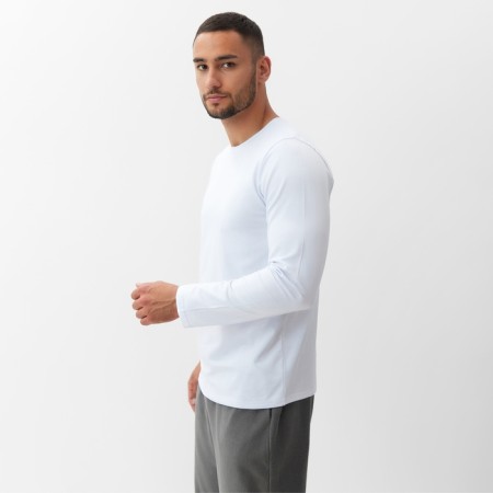 Jumper (Longsliv) Male Minaku: Basic Line Man Color White, size 44-2