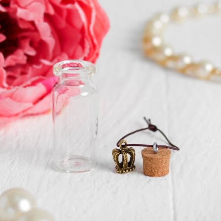 The basis for creativity and decoration is a bottle with a cork "Monomakh hat", 8 ml-1