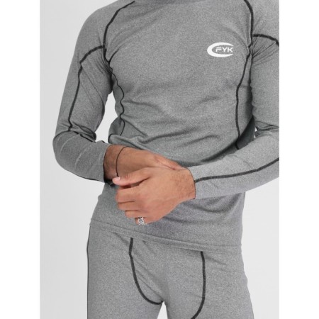 Thermal underwear is male, size 52-54, the color is light gray-4