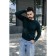 Jumper male ise, size 58, emerald color